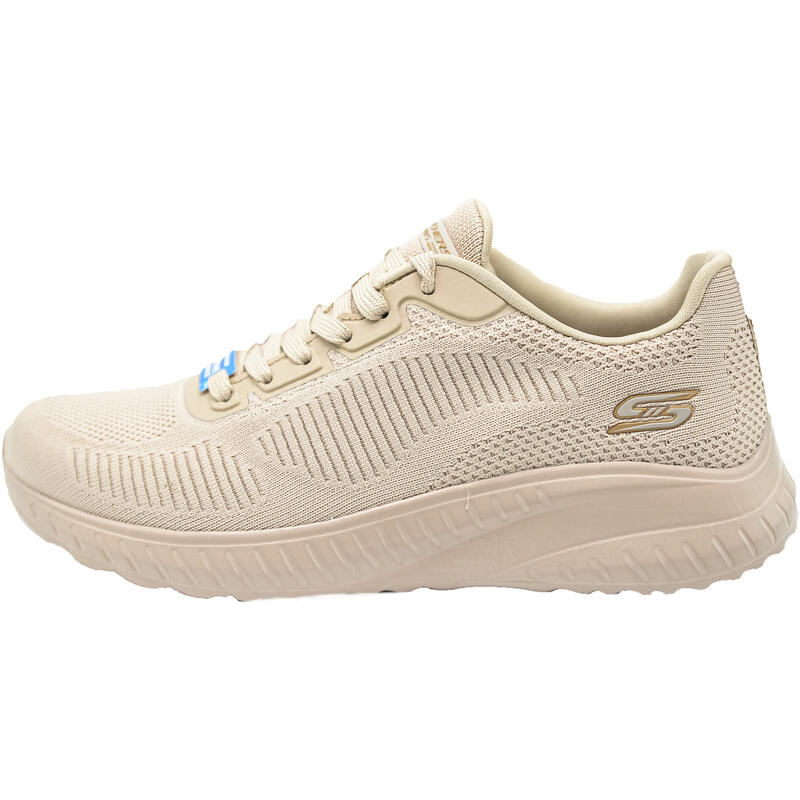 Baskets Skechers Bobs Squad Chaos-face Off, Beige, Femmes