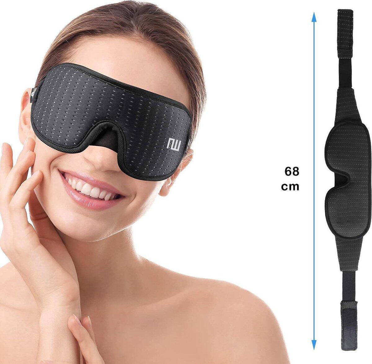 Schlafmaske Luxe – 100% lichtdichte Schlafbrille – mit Aufbewahrungstasche 2/5