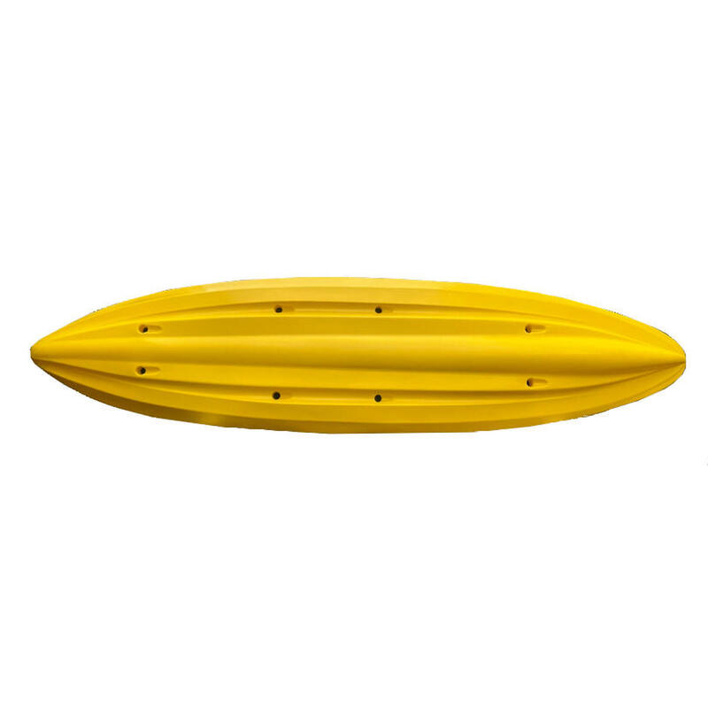 3.7米平台式雙人硬底獨木舟連划槳套裝 - 黃色