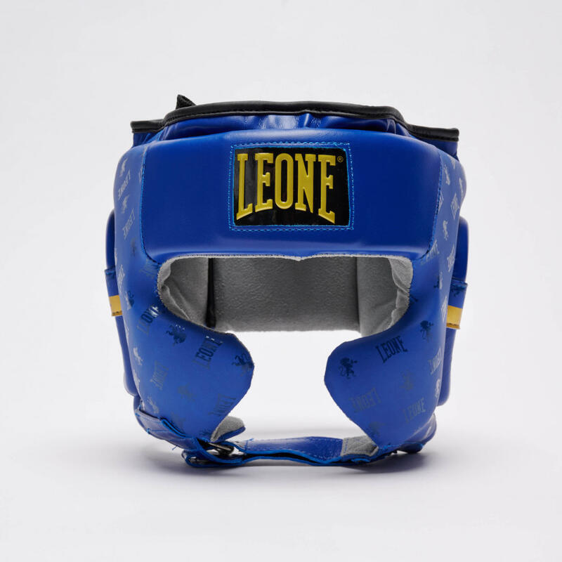 Casco de Boxeo Adulto Leone 1947 DNA protector con pómulo azul