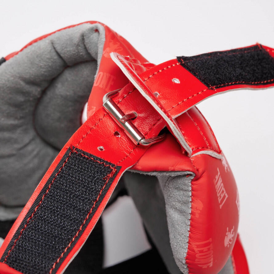 Capacete protetor Leone1947 DNA vermelho L 6/7