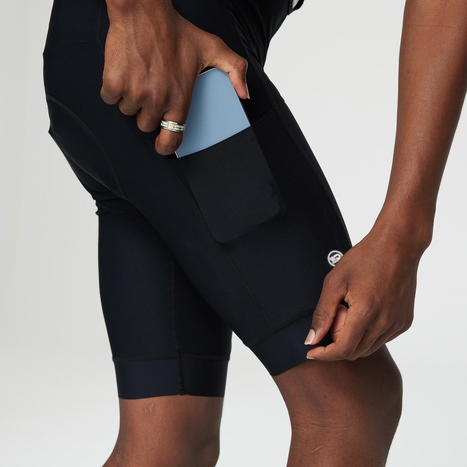 Pantaloncini ciclismo neri GRAVEL 2/6