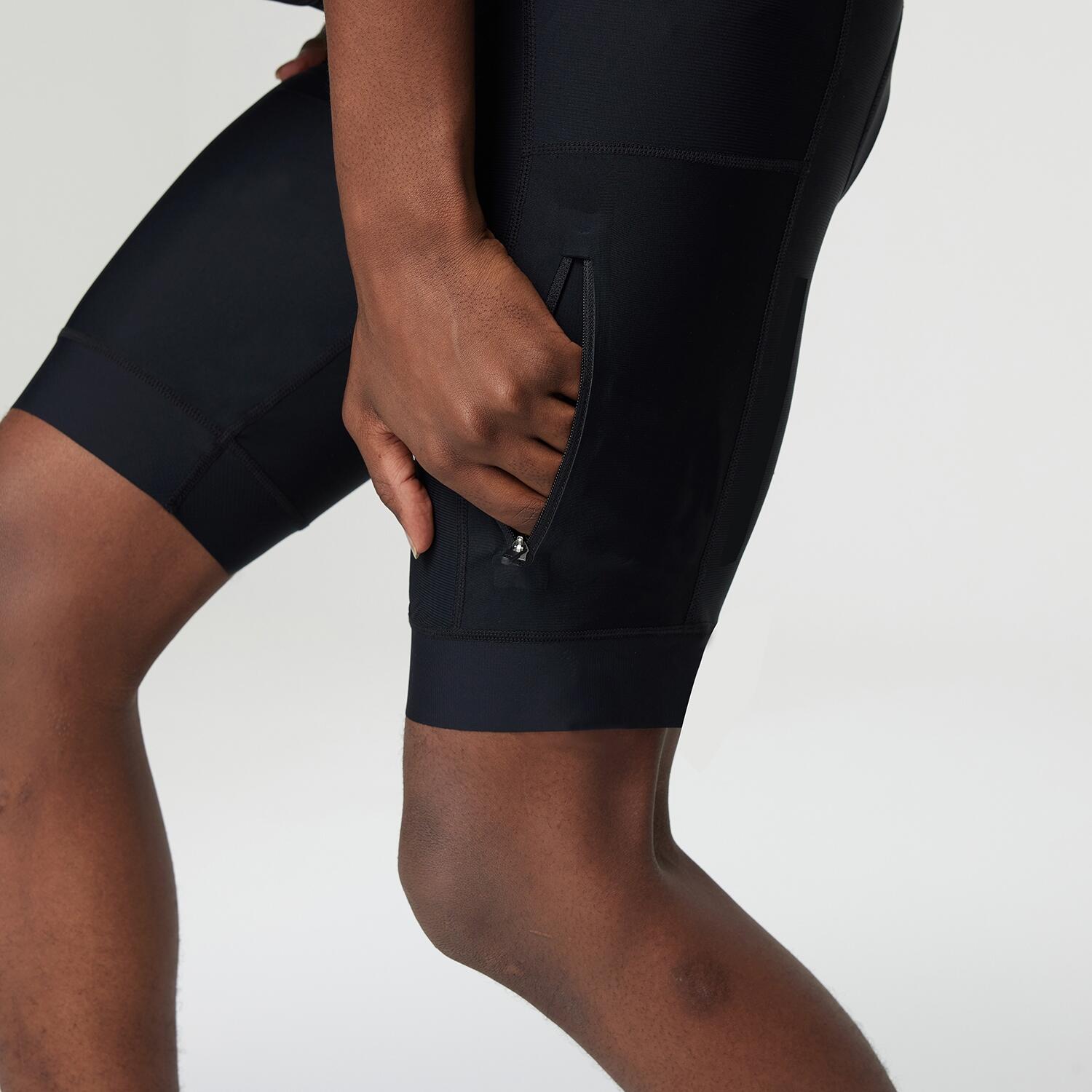 Pantaloncini ciclismo neri GRAVEL 4/6