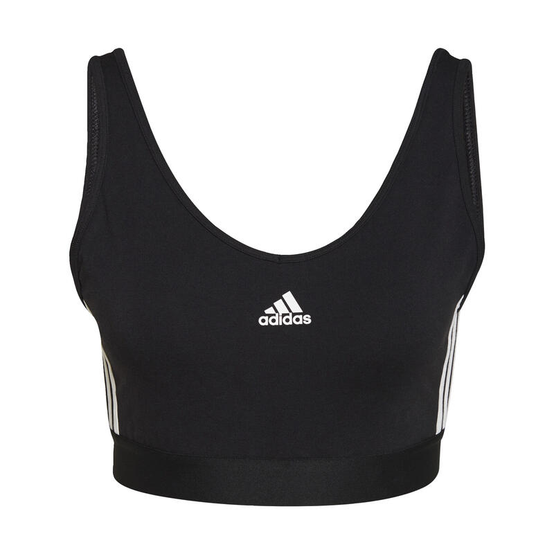 Crop Top Essentials 3-Stripes s vyjímatelnými vycpávkami