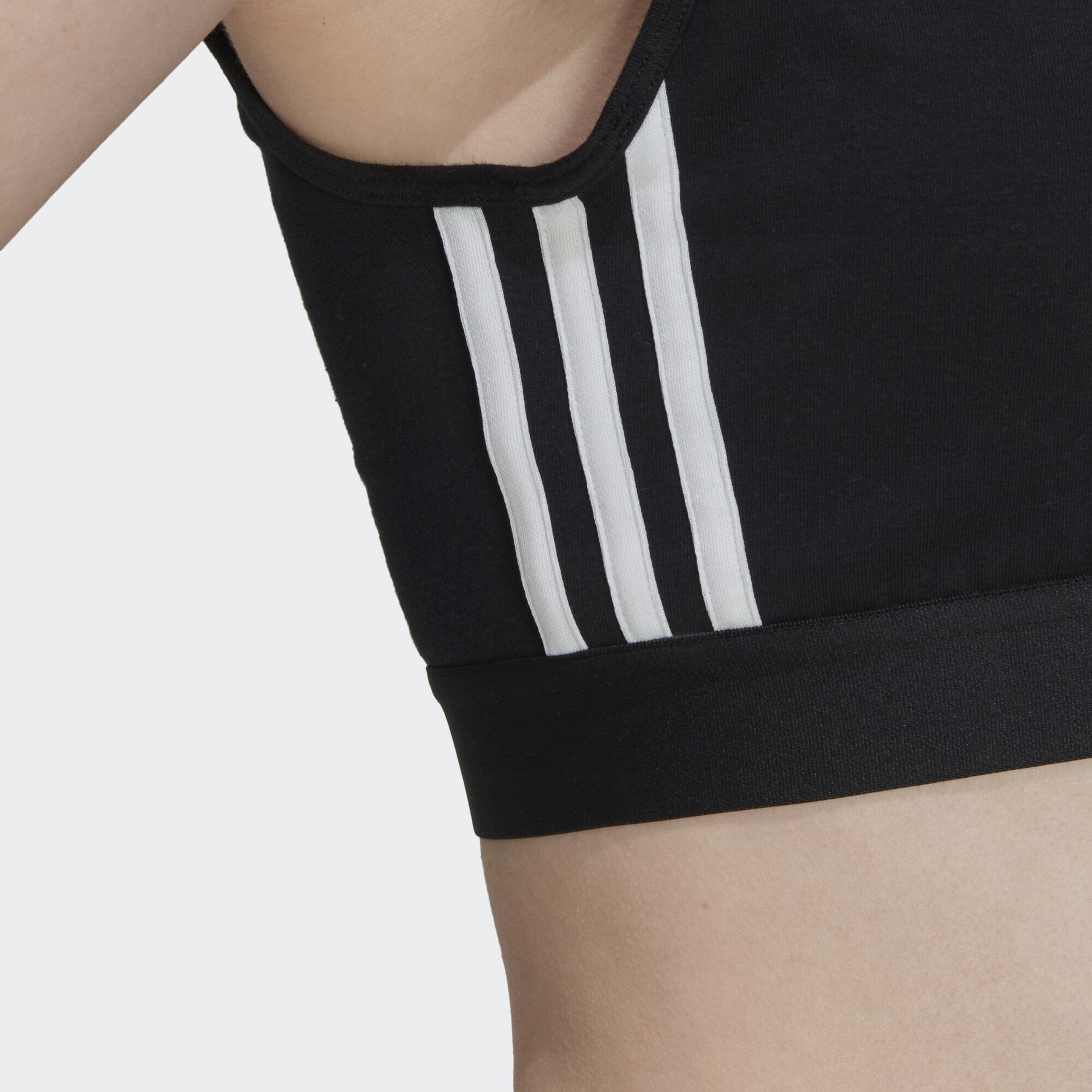 Essentials 3-Stripes crop top with removable pads