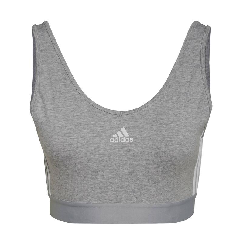 Crop Top Essentials 3-Stripes s vyjímatelnými vycpávkami