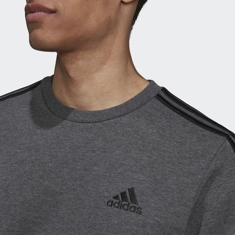 Bluza barbati adidas Essentials Fleece 3-Stripes, Gri