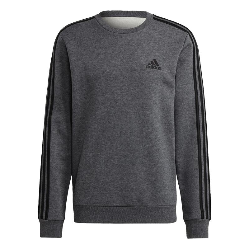 Halenka adidas Essentials Fleece 3-Stripes, Šedá, Muži
