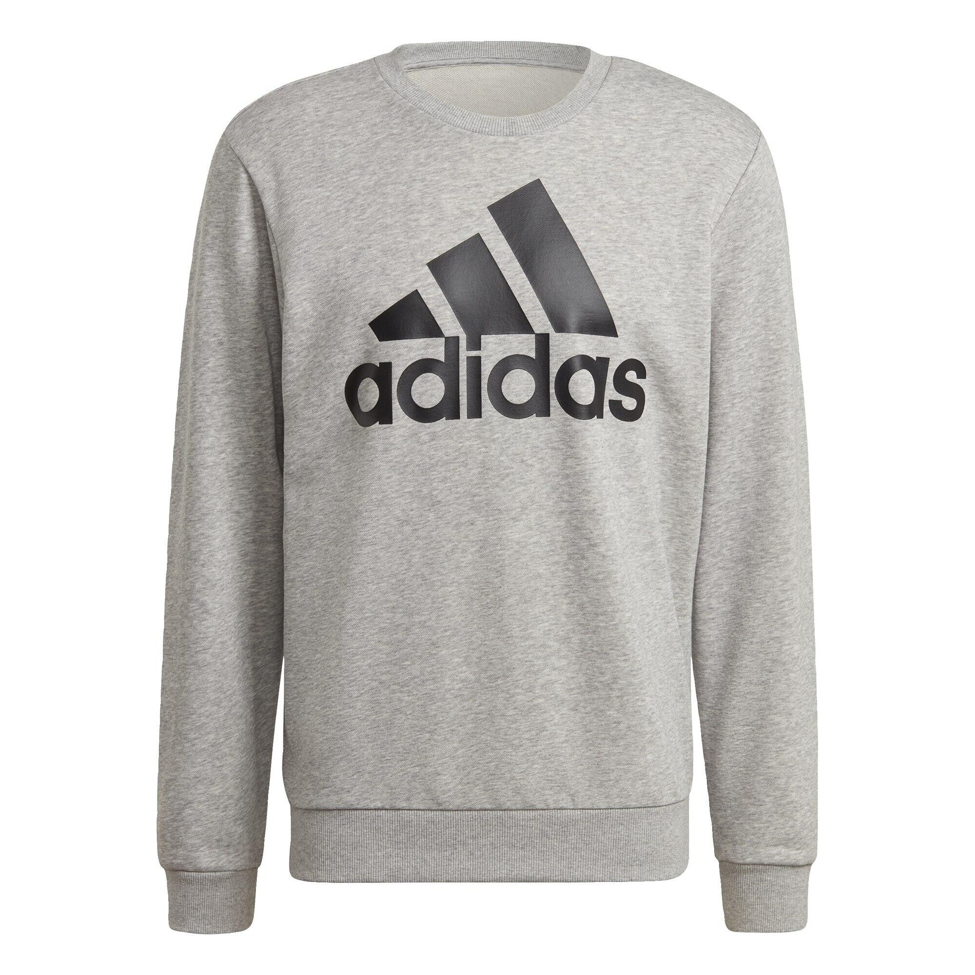 ADIDAS Pánská mikina bez kapuce Adidas Essential Big Logo Šedý