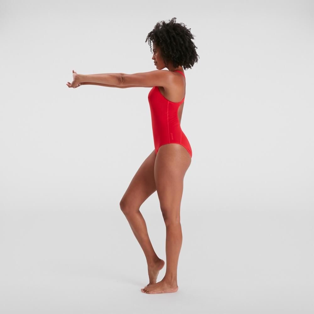 Speedo Womens Eco Endurance+ Medalist Fed Red 3/6