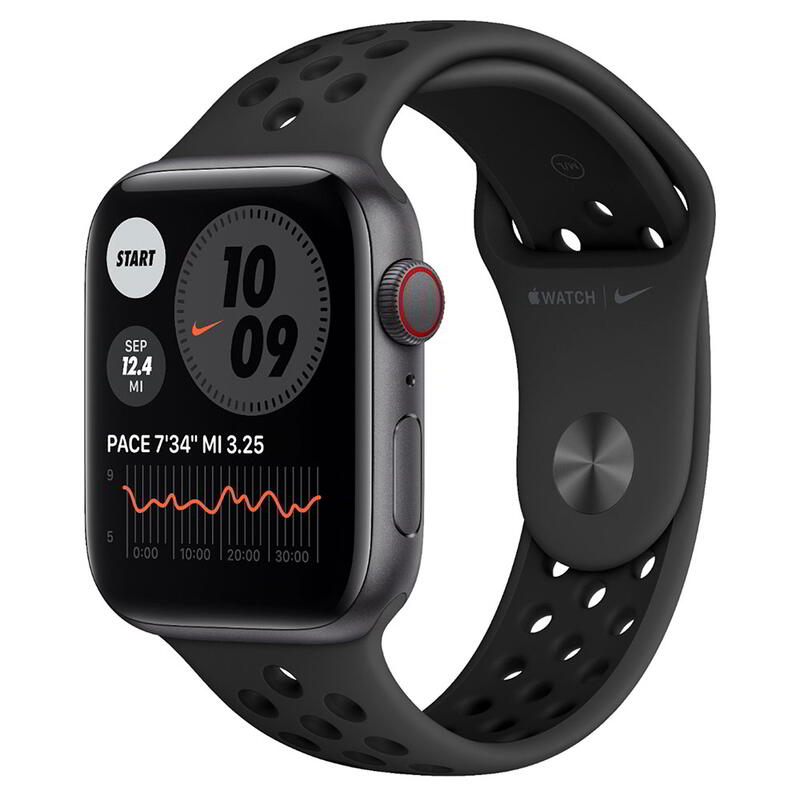 Reconditionné Apple Watch Series 6 44 mm Nike GPS + 4G Alu Gris