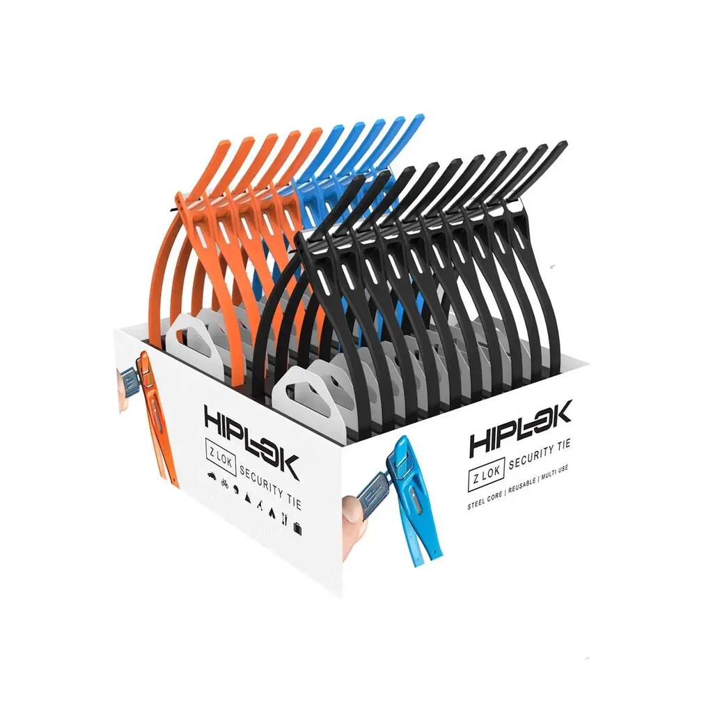 Set of 20 cable locks Hiplok Z Lok + POS