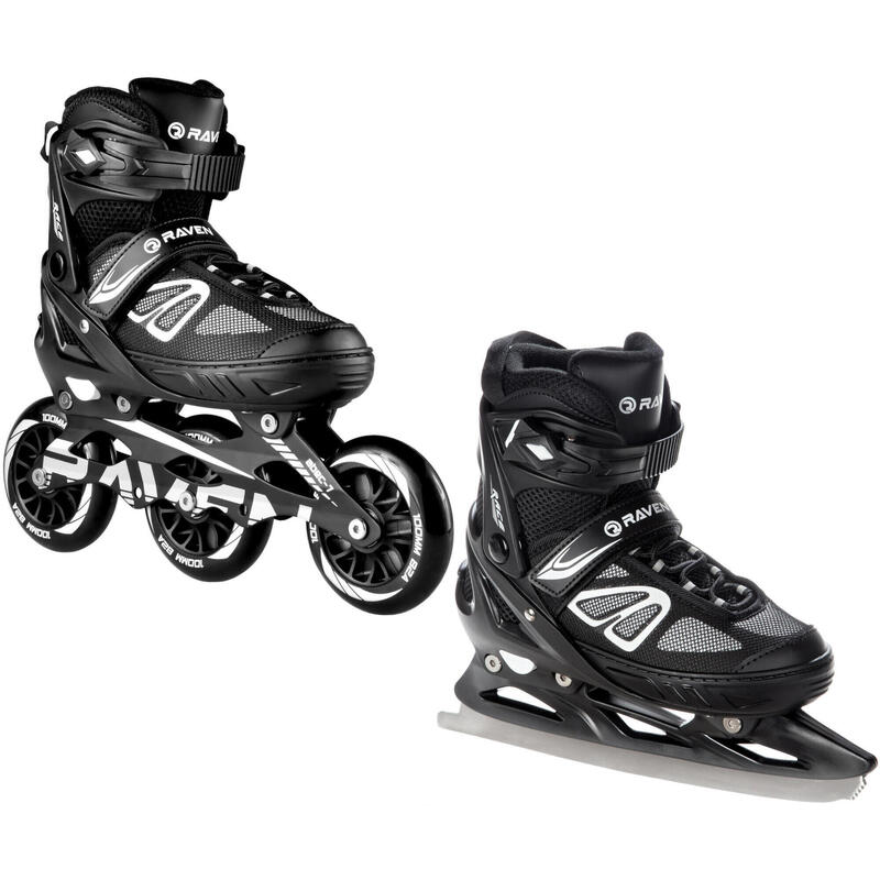 Raven Advance Big Wheels Patins à roulettes ajustables 2-en-1