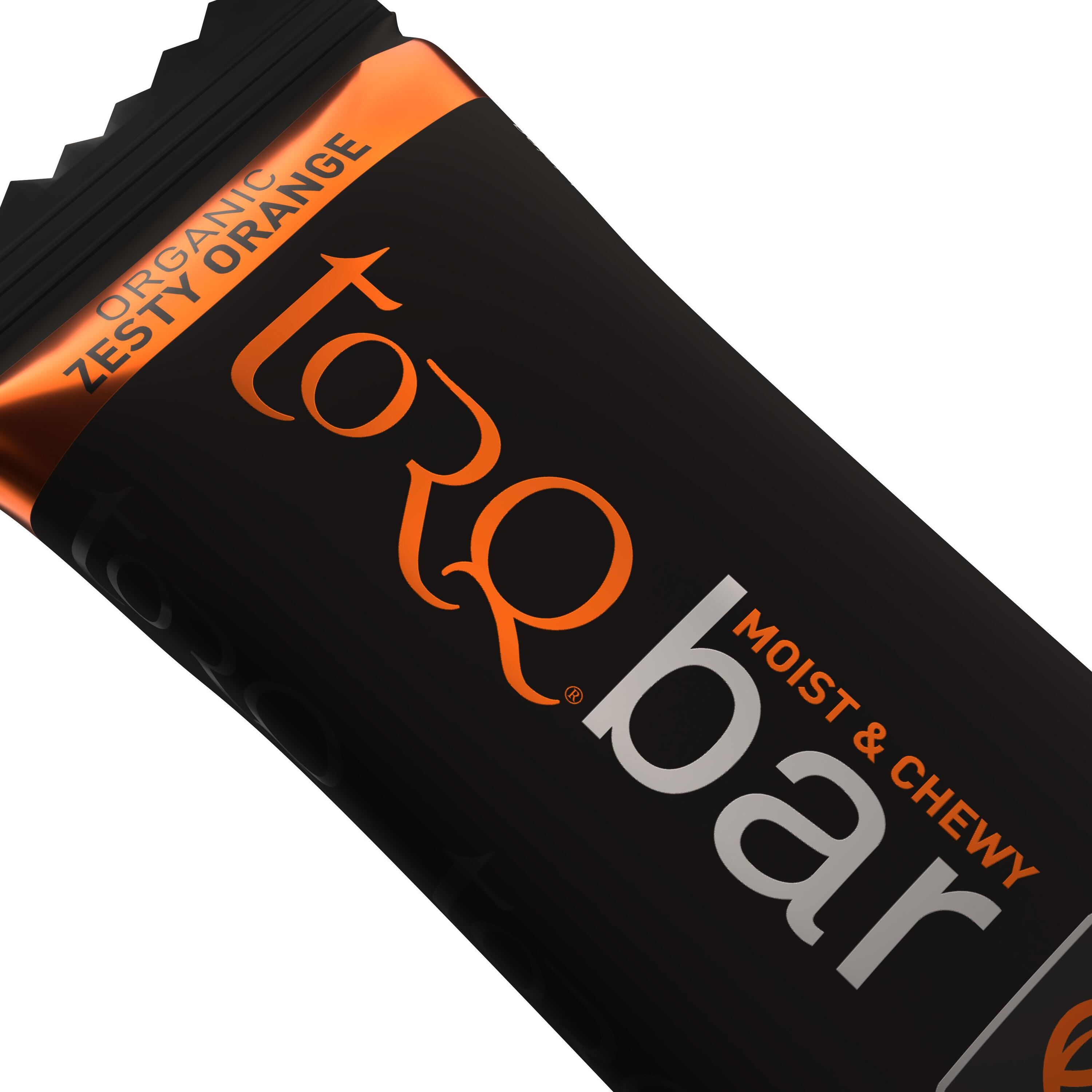 TORQ Organic Energy Bar Zesty Orange 3/4