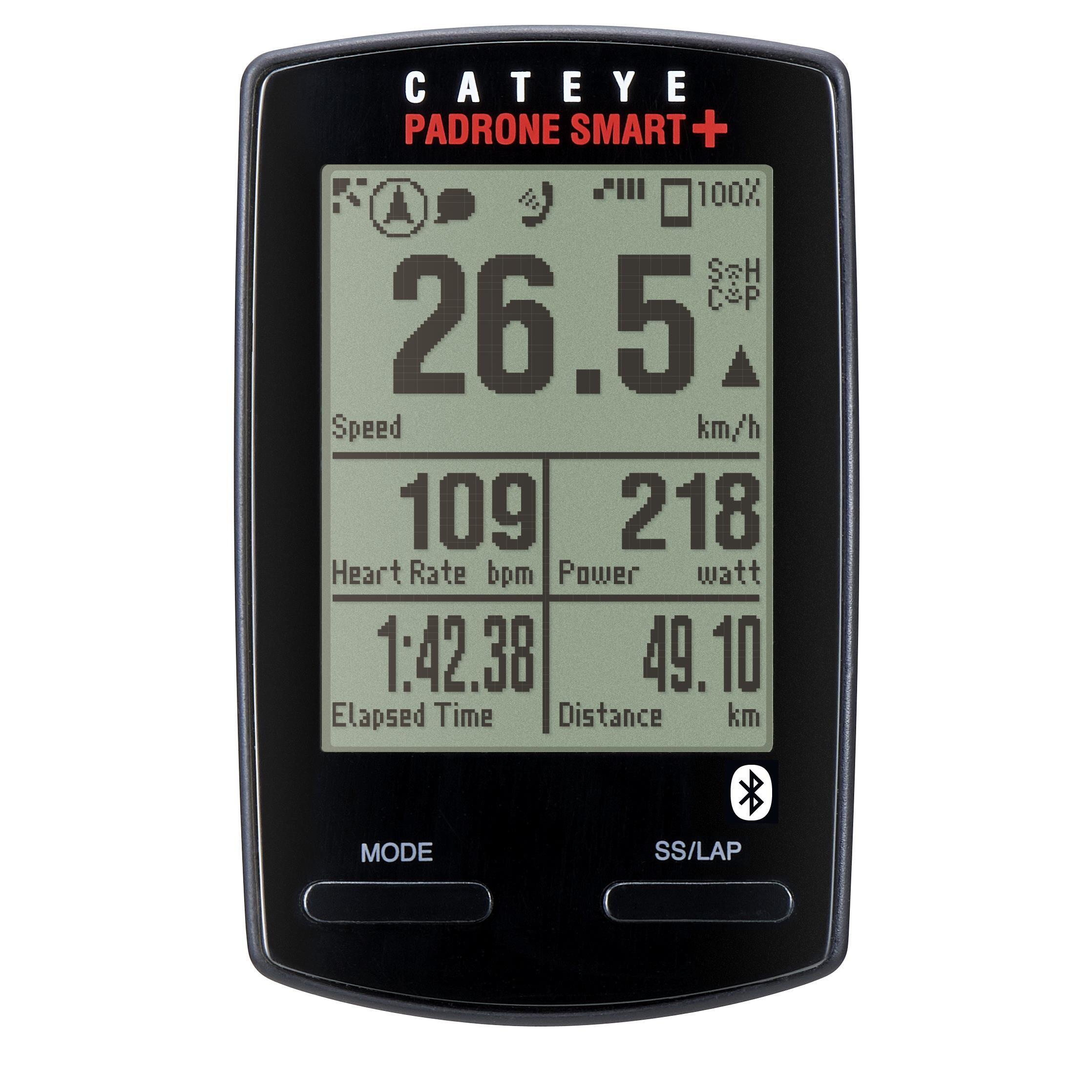 Cateye - Cateye Padrone Smart+ Bluetooth Computer - Éclairage Vélo - Noir - Taille Unique - Decathlon