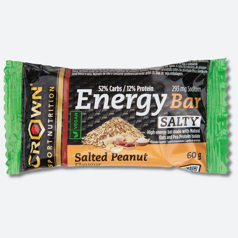 Barrita energética vegana de avena ‘Vegan Energy Bar‘ de 60 g Cacahuete salado