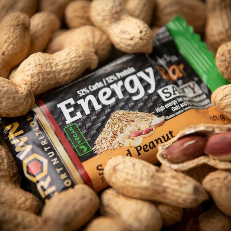 Barra energética de aveia vegana de 60g ‘Vegan Energy Bar‘ Amendoim Salgado