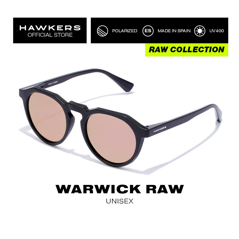 Zonnebrillen voor mannen en vrouwen gepolariseerd Black Rose - Warwick Raw