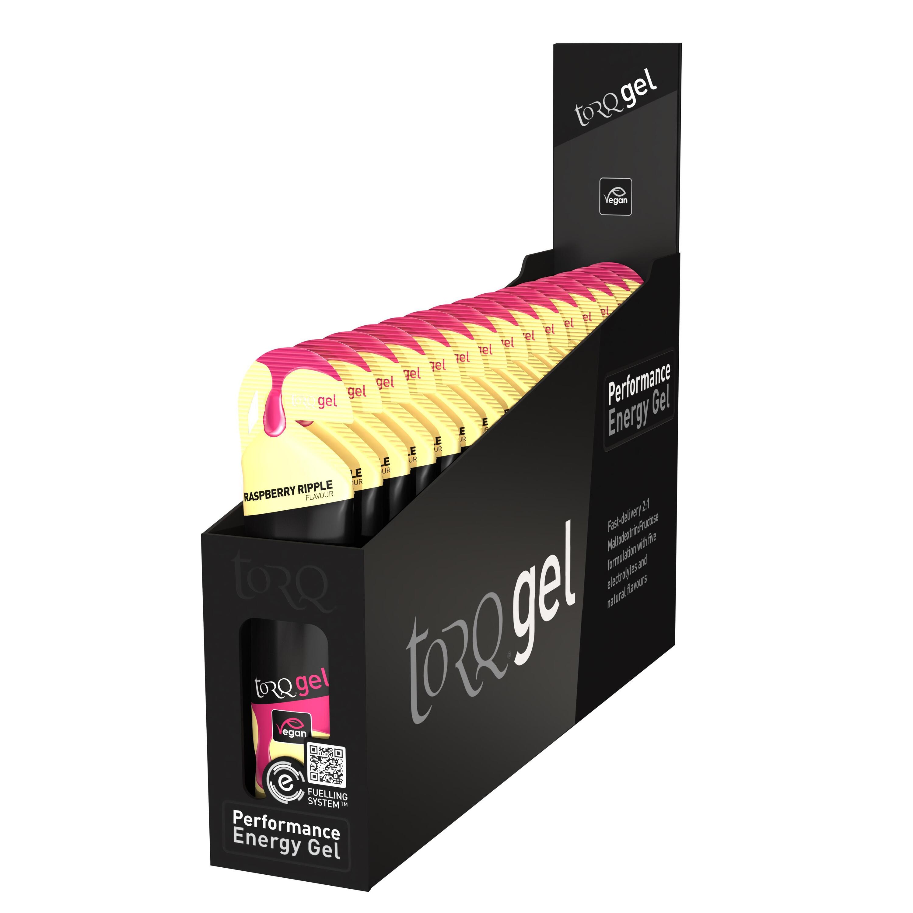 TORQ Energy Gel Raspberry Ripple 1/4