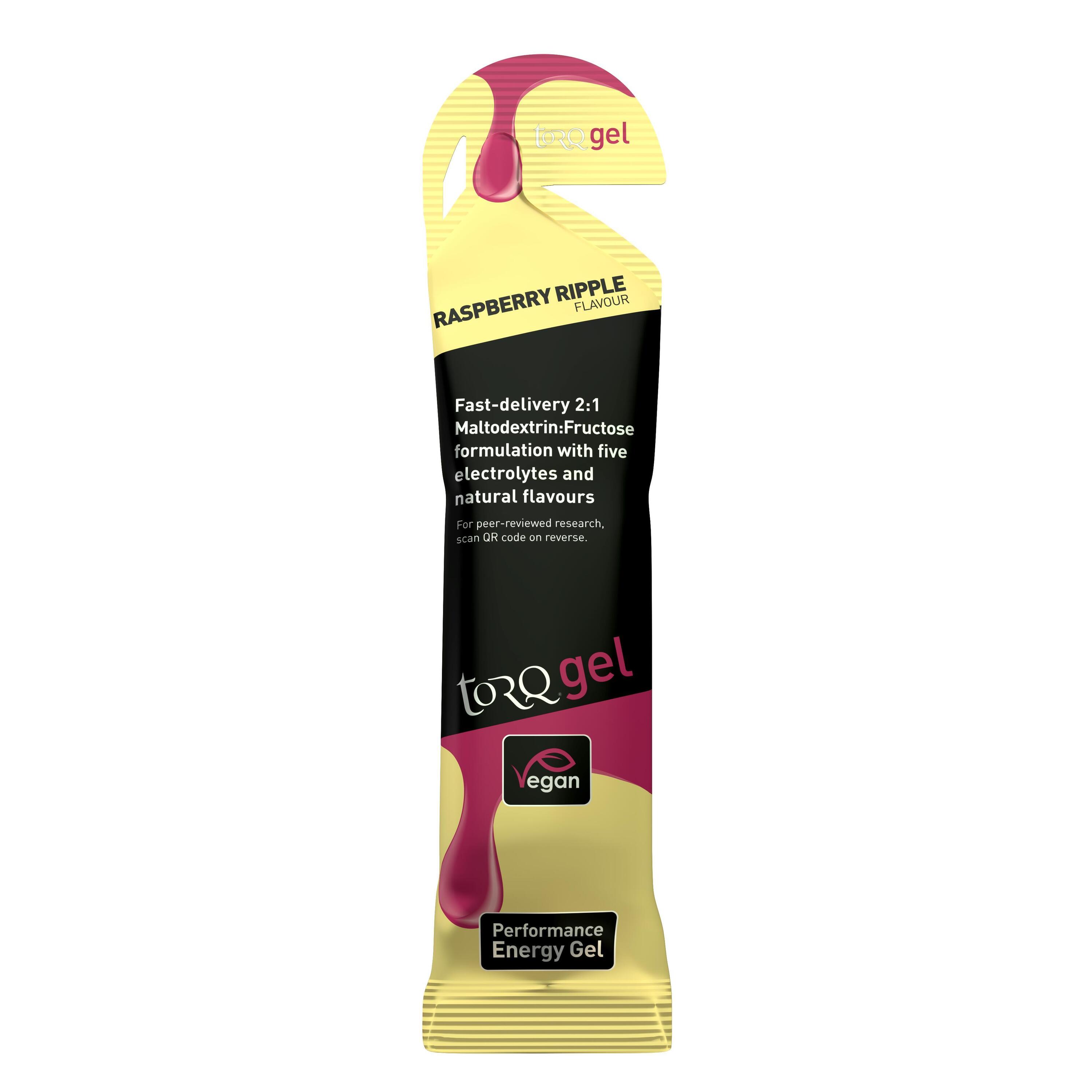TORQ Energy Gel Raspberry Ripple 2/4