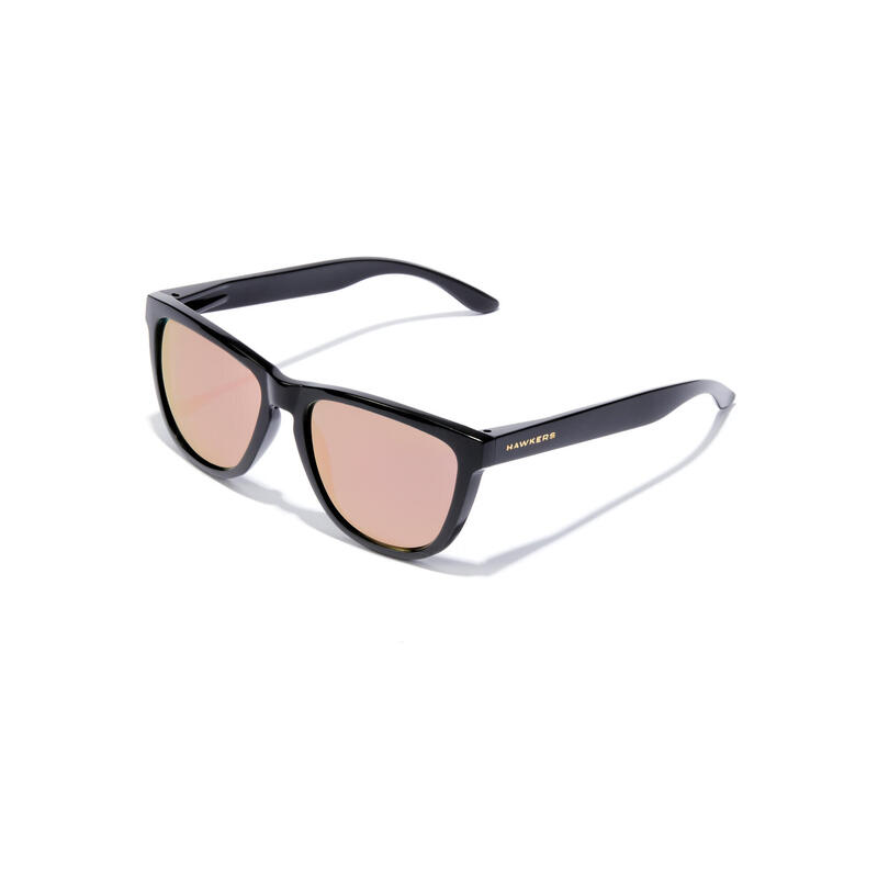 HAWKERS - Gafas de sol para Hombre y Mujere POLARIZED BLACK ROSE GOLD - ONE Raw