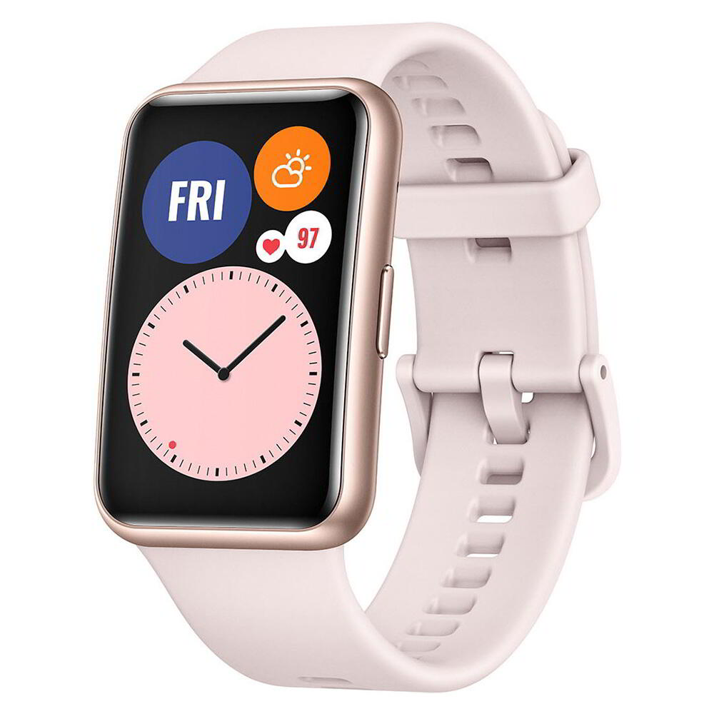 HUAWEI Second Hand - Huawei Watch Fit: Case Rosa e Bracciale Rosa - Eccellente