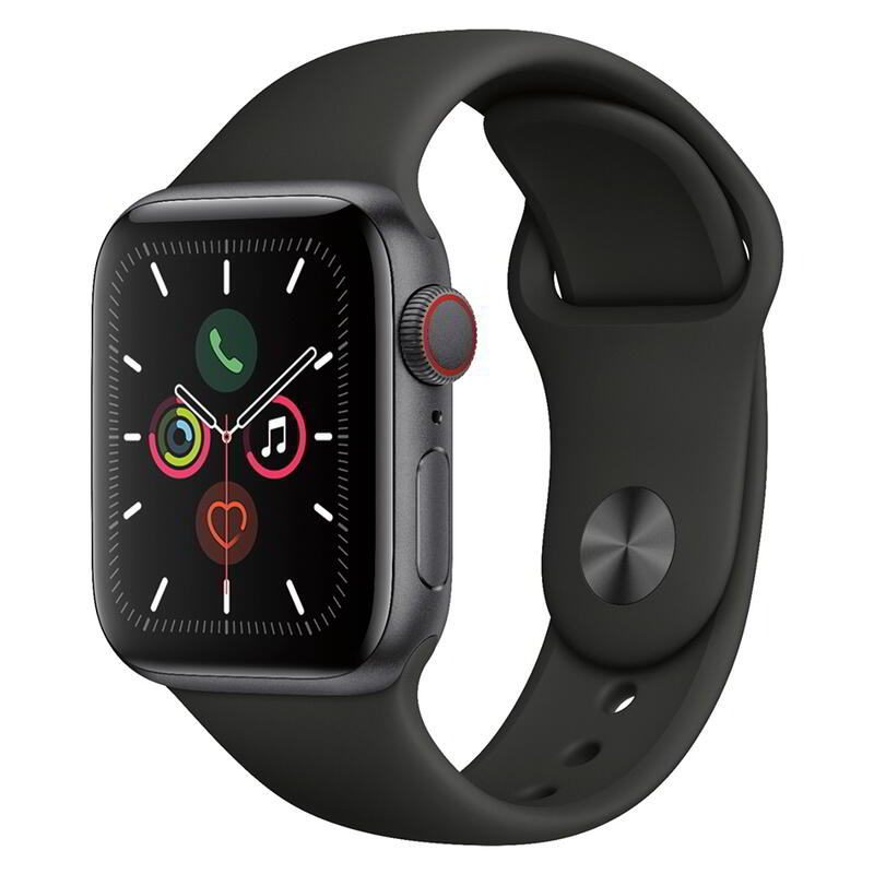 Reconditionné - Apple Watch Series 5 40 mm GPS + 4G Aluminium Gris - bon état