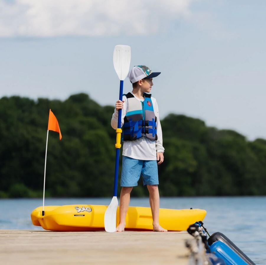 Wiosło kajakowe składane do pływania dla dziecka Pelican Kid 152 cm 3/4