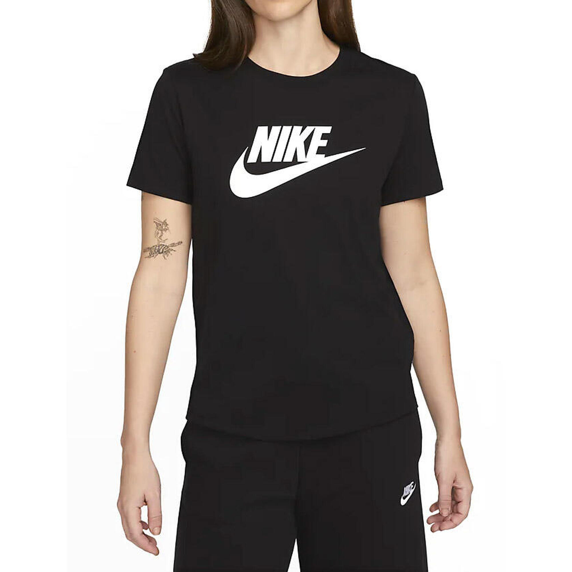 NIKE Camiseta de Manga Corta Mujer Nike ICN DX7906 010  Negro