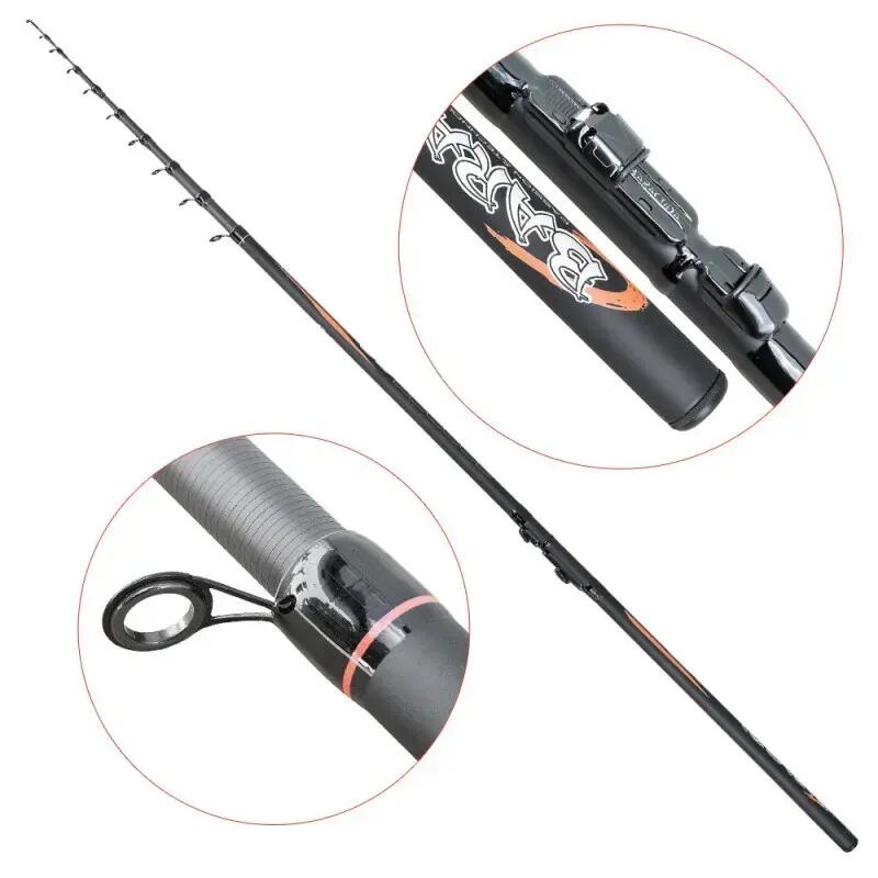 Lanseta fibra de carbon Baracuda Combat 4.5 m A: 80 g 2/5