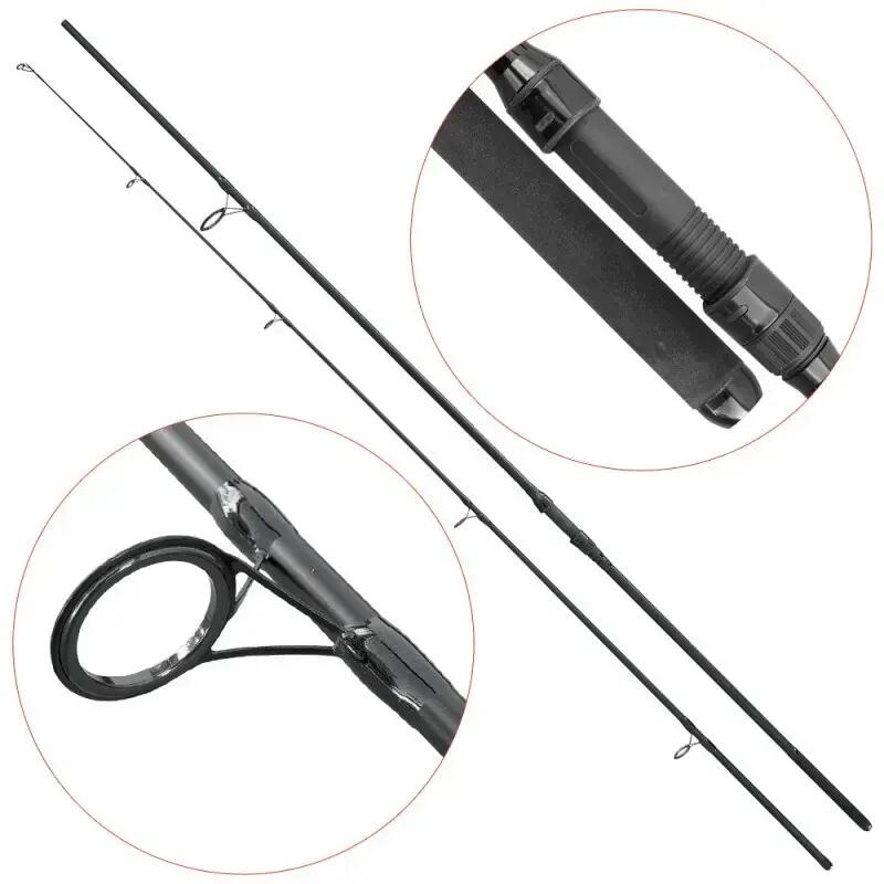 Lanseta carbon pentru crap Baracuda Black Stone 3.9 m 13" A 3 lbs 2/4