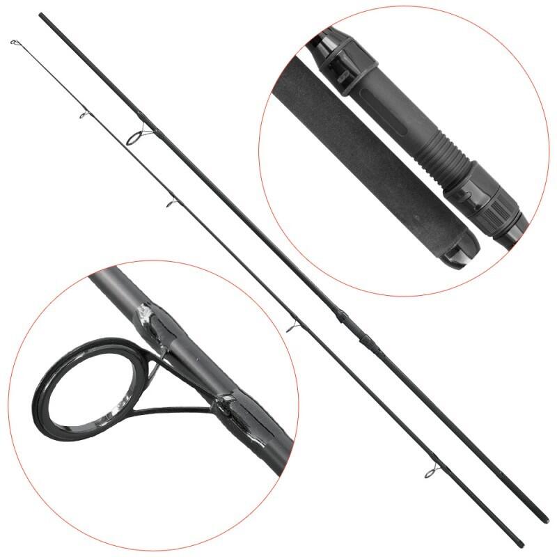 Lanseta carbon pentru crap Baracuda Black Stone 3.9 m 13" A 3 lbs