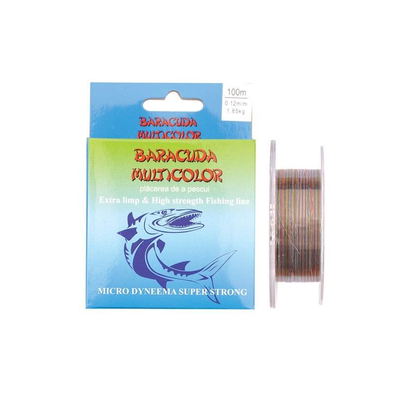 Nylon monofilament Baracuda Multicolor 100 m, 0.08 mm