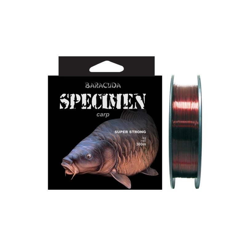 Nylon/fir monofilament Baracuda Specimen 300 m, maro, 0.30 mm