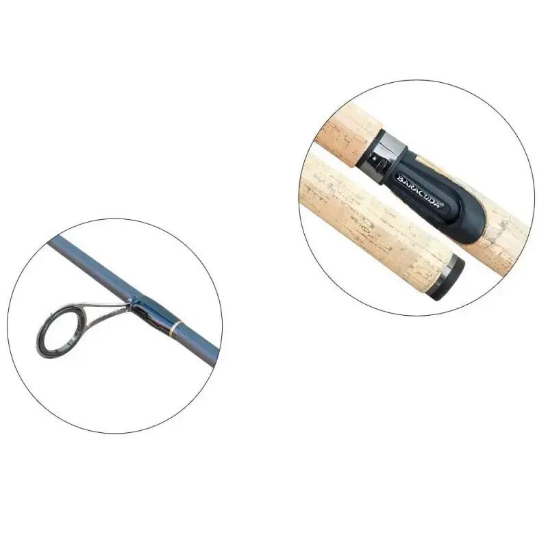 Lanseta spinning fibra de carbon Baracuda Viper 2.4 m A: 3-15 g 4/5