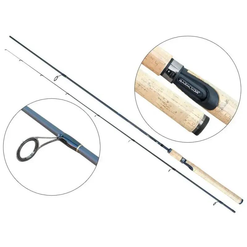 Lanseta spinning fibra de carbon Baracuda Viper 2.4 m A: 3-15 g 3/5