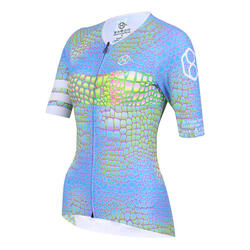 Fietsshirt korte mouw in funky snakeprint 8andCounting