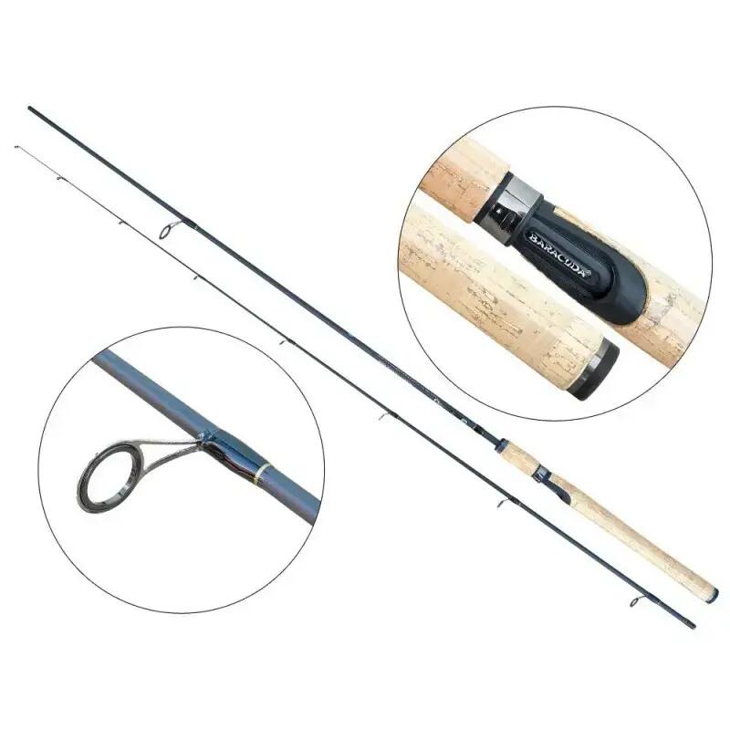 Lanseta spinning fibra de carbon Baracuda Viper 2.1 m A: 3-15 g 5/5