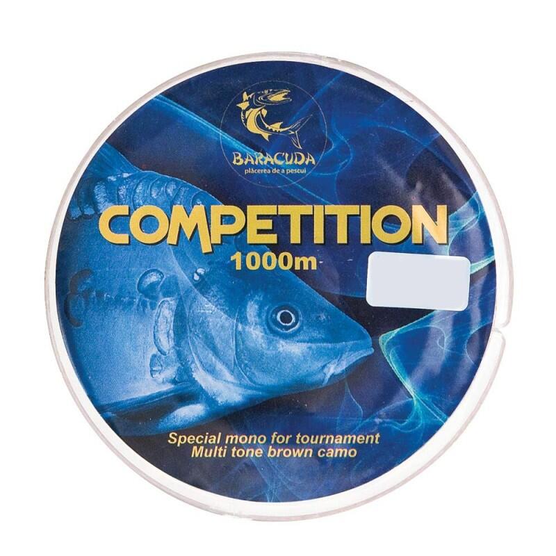 Nylon monofilament Baracuda Competition 1000 m maro, 0.25 mm