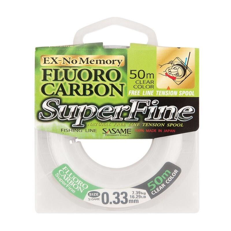 Fir monofilament fluorocarbon Sasame Superfine FC 50m LFL-3, transparent, 0.31mm
