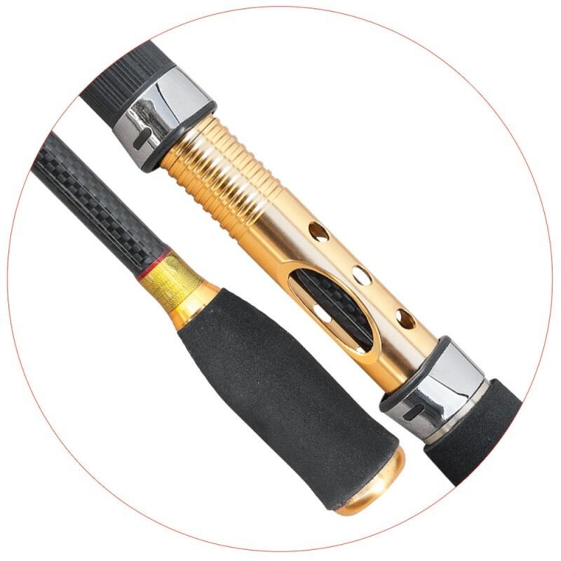 Lanseta spinning carbon Baracuda Merlin 2.1 m, 2 tronsoane, actiune parabolica