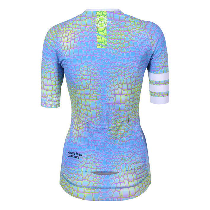 Maillot velo, manches courtes pour femmes funky snakeprint 8andCounting
