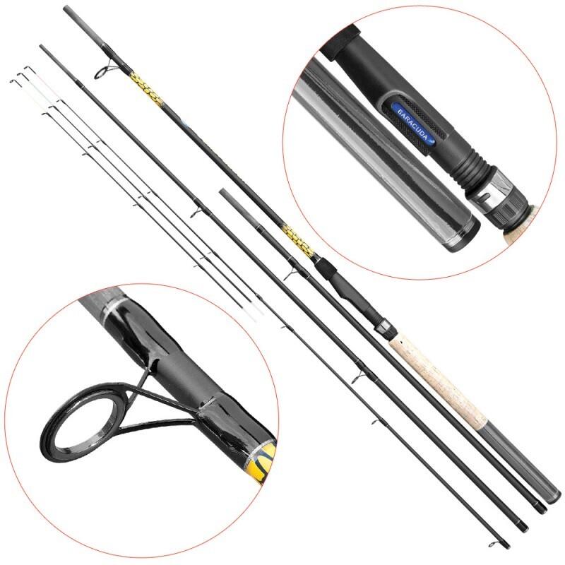 Lanseta feeder carbon Baracuda Dual Feeder 10-12" 3 m sau 3.6 m A 120 g
