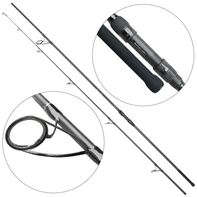 Lanseta carbon crap Baracuda Giant X 3.9 m, 2 tronsoane, A: 3.5 lbs 4/4