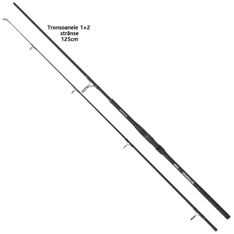 Lanseta din carbon Baracuda Strong de 3 m, 2 segmente, putere aruncare 3 LBS 4/5