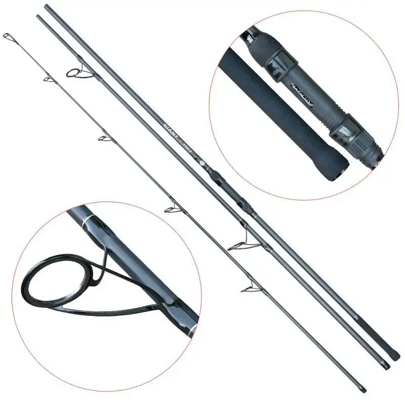 Lanseta carbon pentru crap Baracuda Giant X 3.9 m, 3 tronsoane, A: 3.5 lbs 2/4