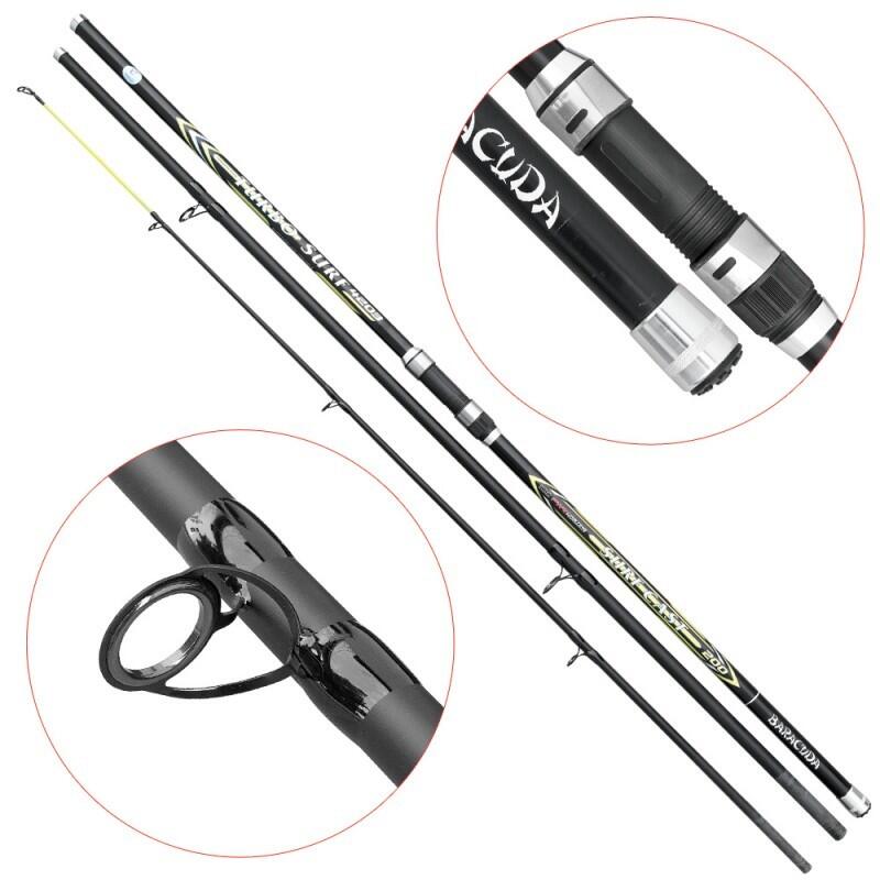 Lanseta mix carbon surf/stationar Baracuda Turbo Surf 4.2 m A 200 g