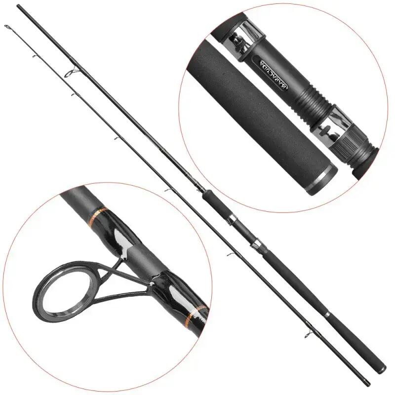 Lanseta Crap/Somn carbon Baracuda Flipper 240XH 2.4m, actiune progresiva 2/4