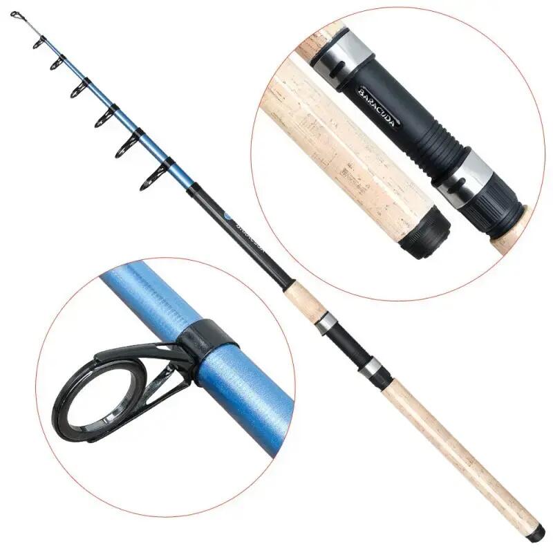 Lanseta telescopica crap din carbon Baracuda Rocky 3,6m, aruncare 50-120 g 2/5