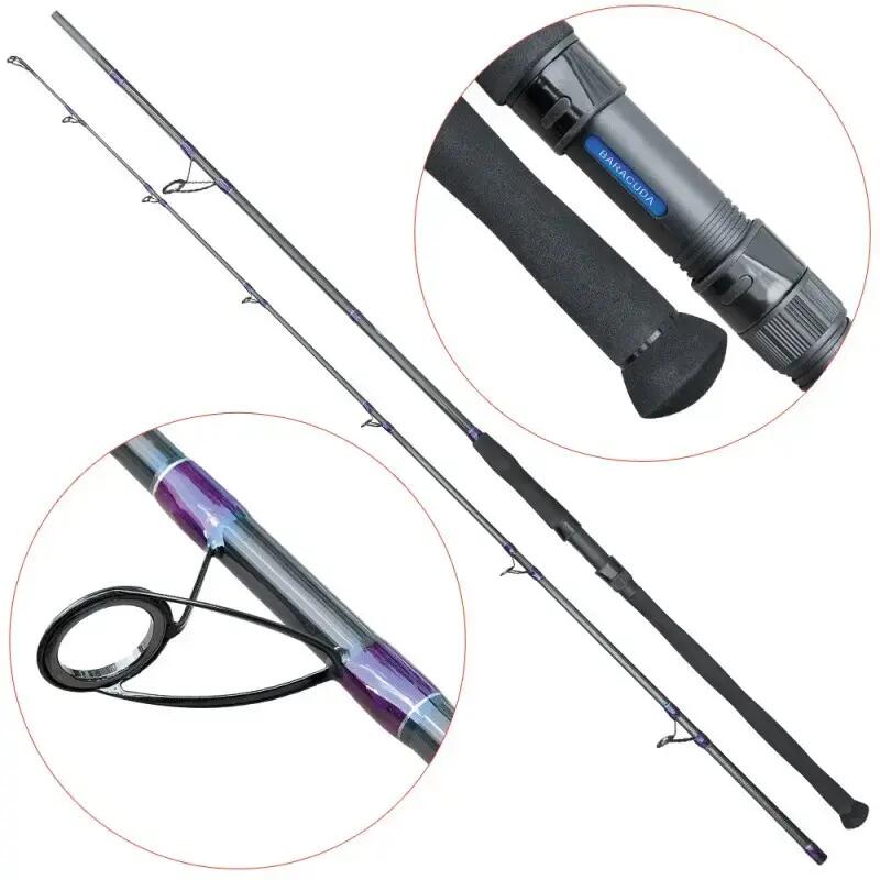 Lanseta din carbon Baracuda Lazy Catfish de 2,85m, 2 segmente, aruncare 300-500g 2/4
